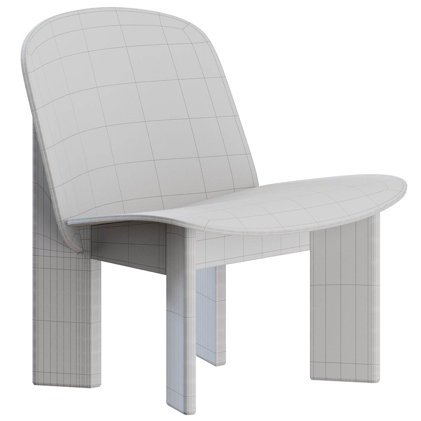 Chisel Lounge Chair Hay 3D Model