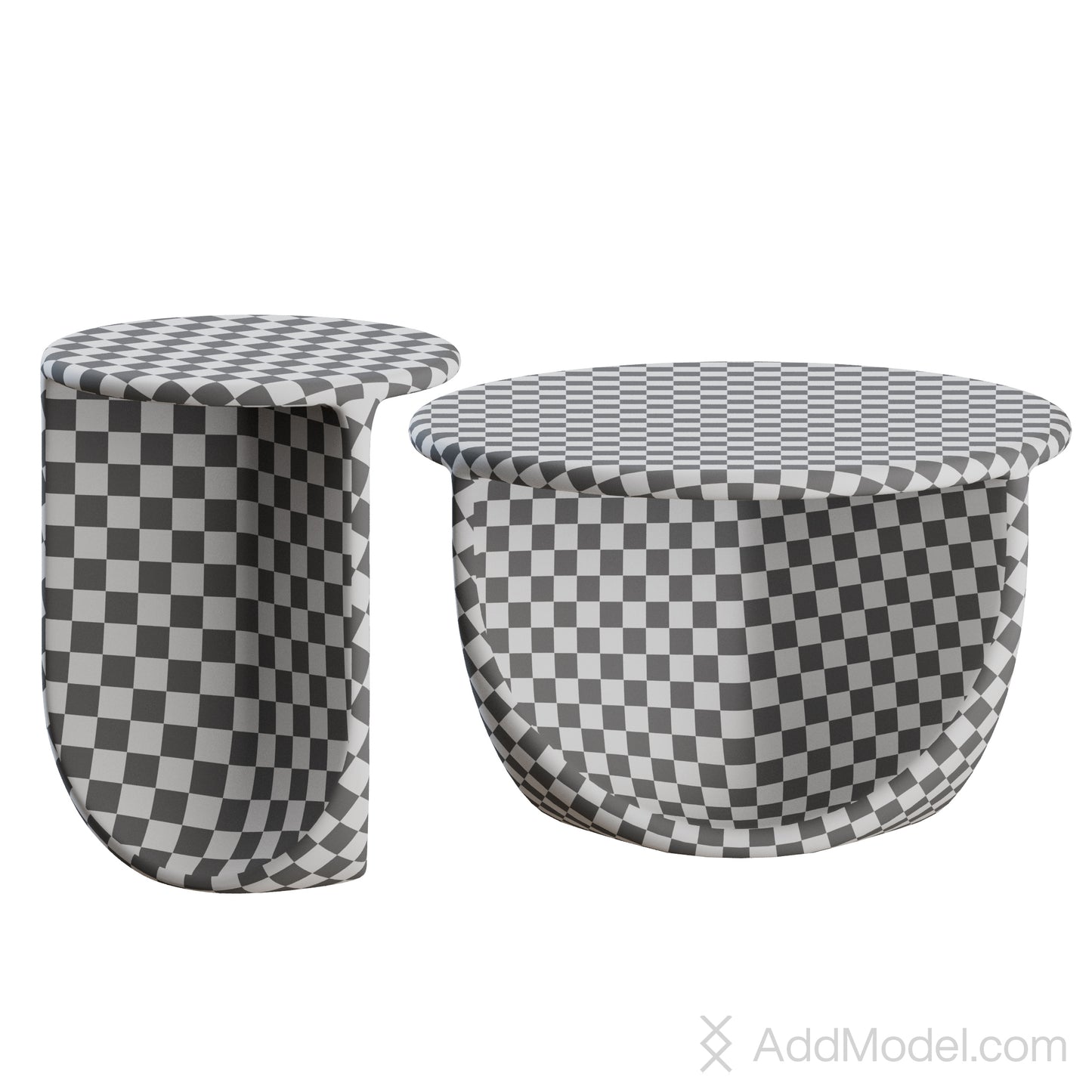 Pinto Coffee Tables By Miniforms 3D Model