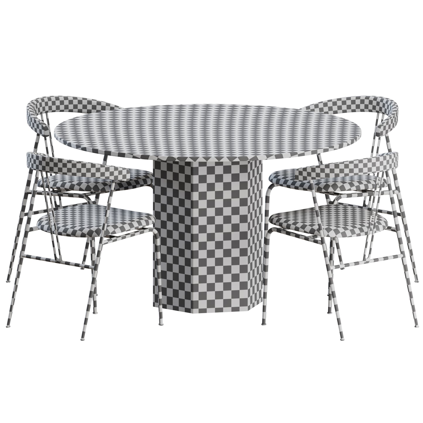 Violin Dining Set By Gubi 3D Model
