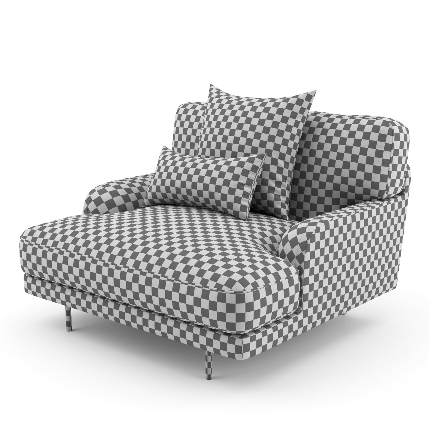 Flaneur Lounge Chair By Gubi 3D Model