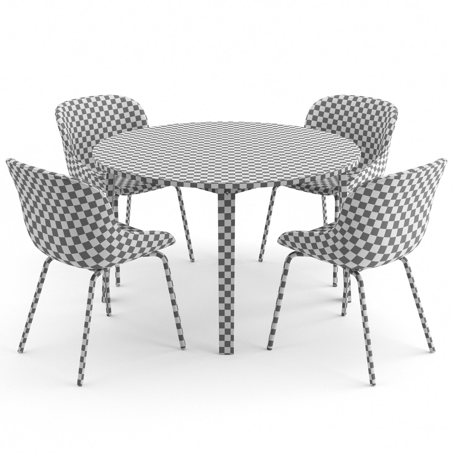 HYG Chair + Slice Table By Normann Copenhagen 3D Model