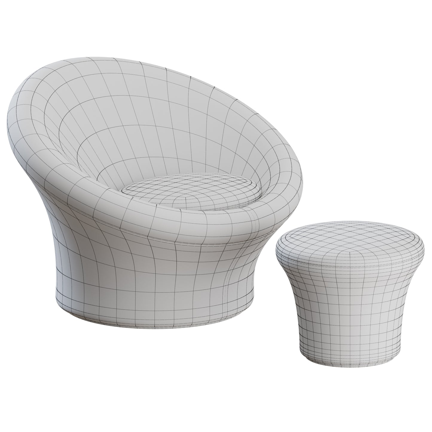 Mushroom Armchair By Artifort 3D Model