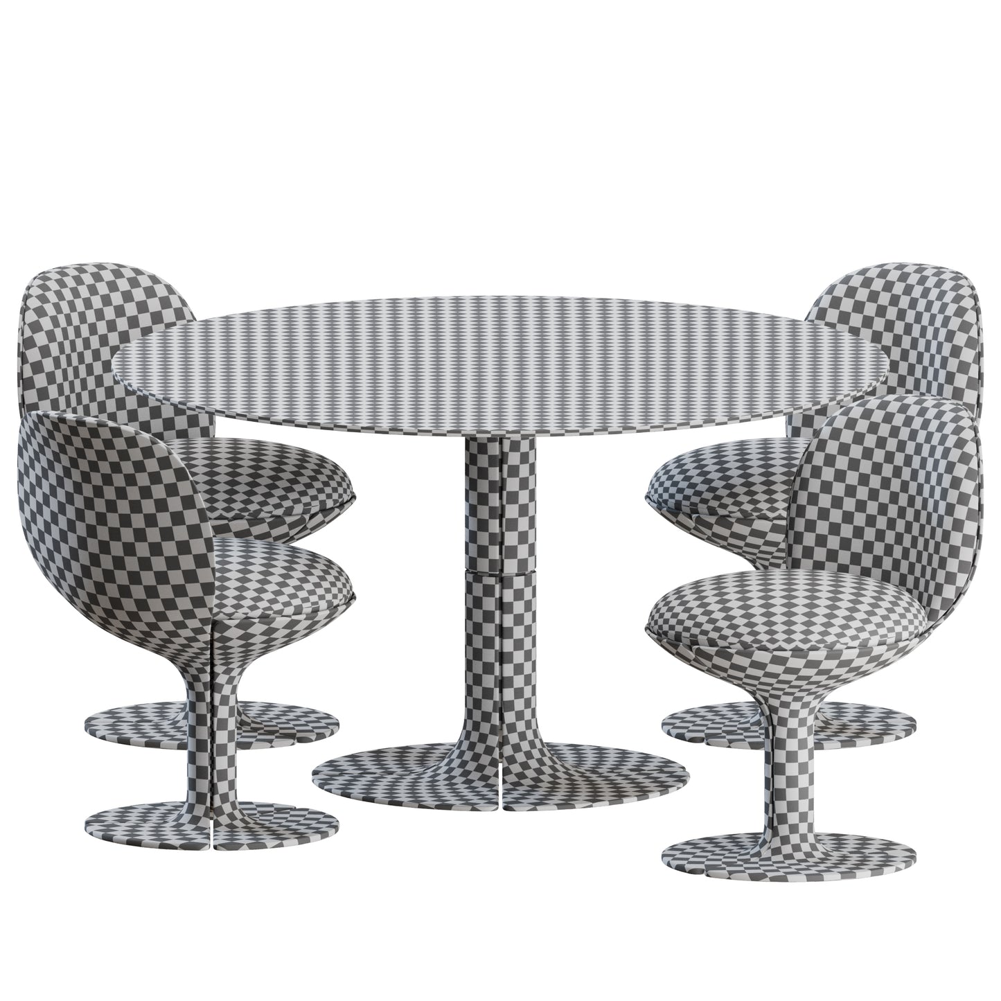 Elysee Dining Set Pierre Paulin 3D Model