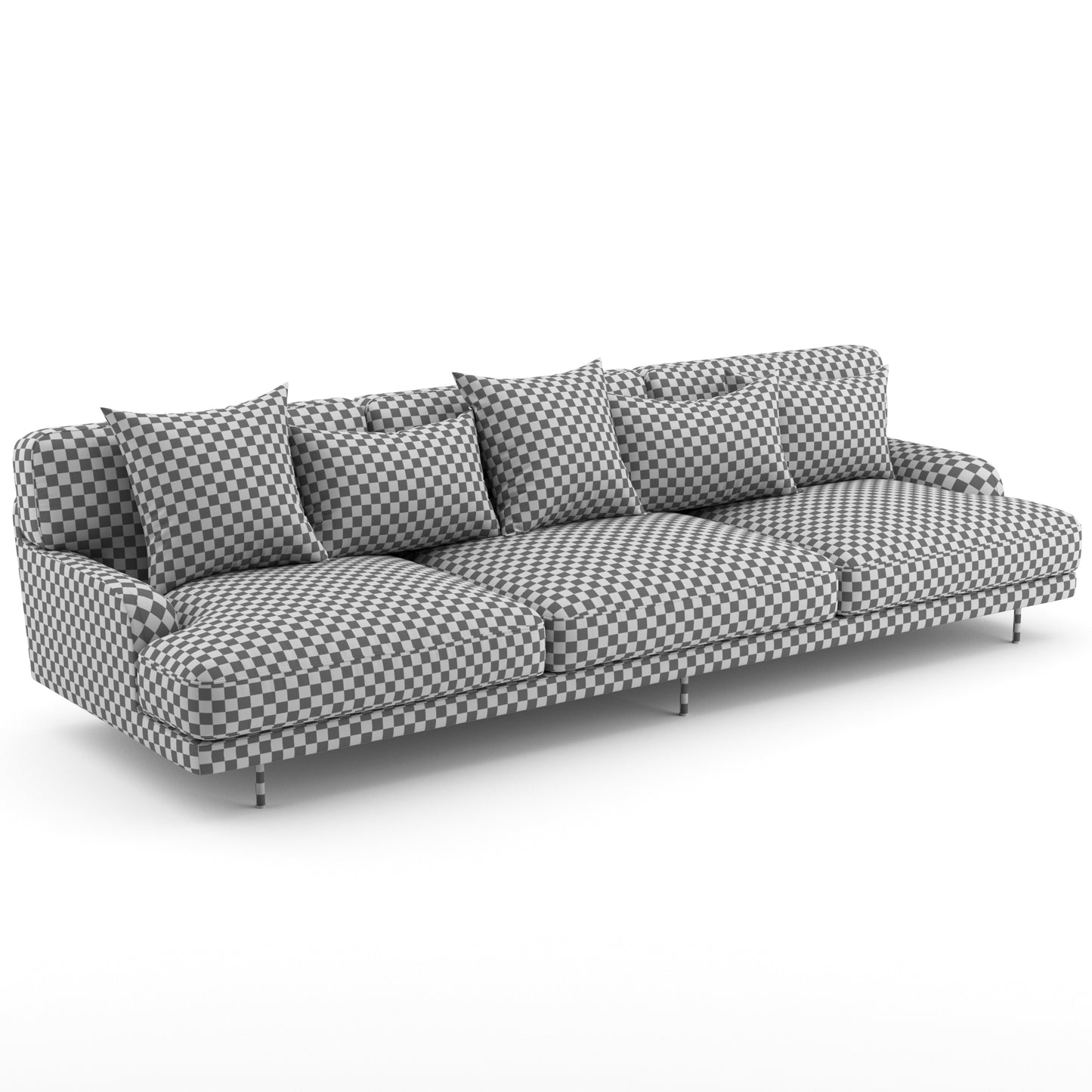 Flaneur Sofa 3 Seater By Gubi 3D Model