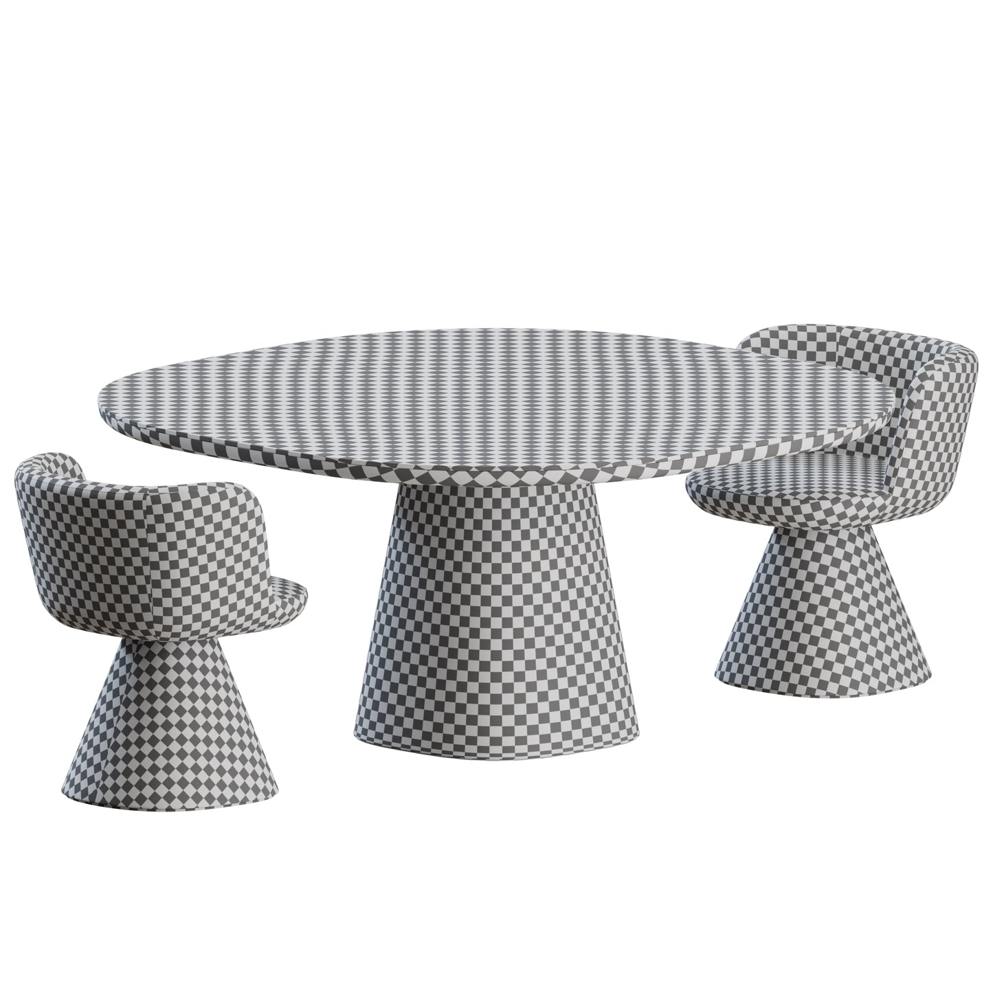 Flair O Dining Set By B&B Italia 3D Model