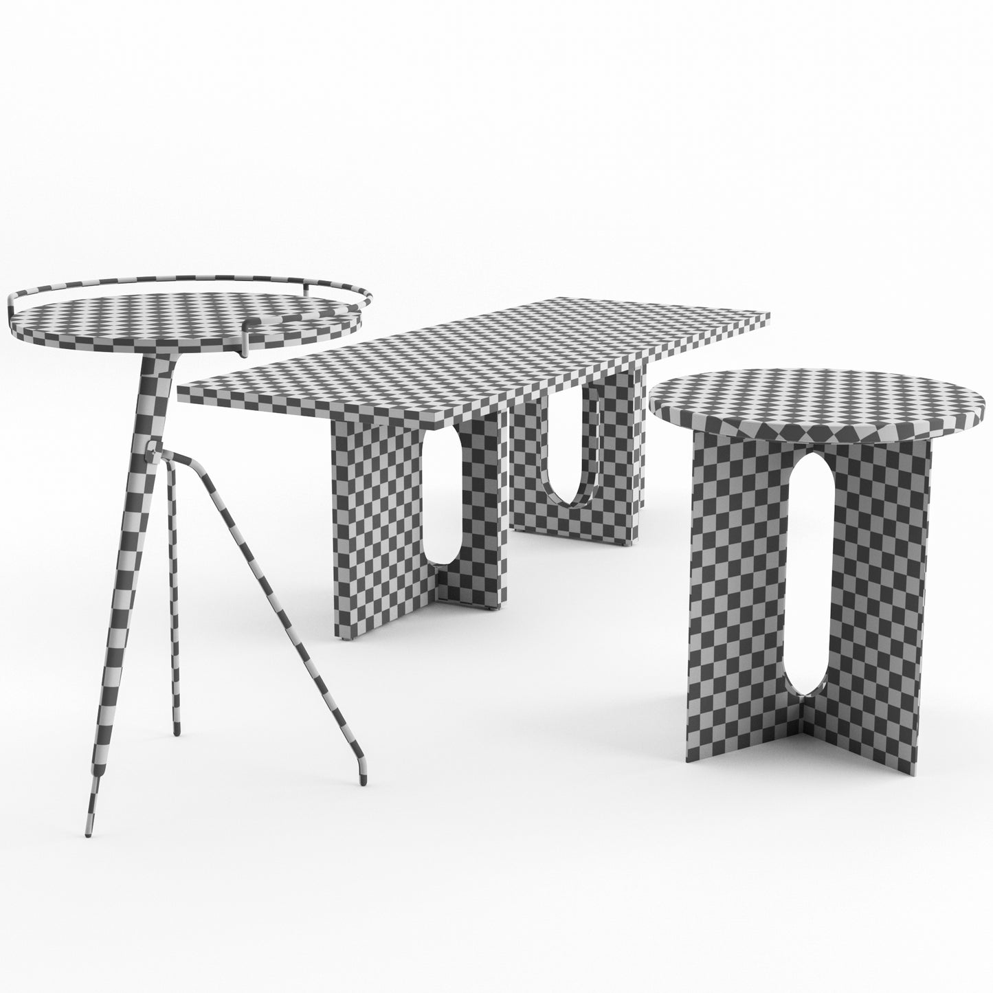 Table Set By Audo 3D Model