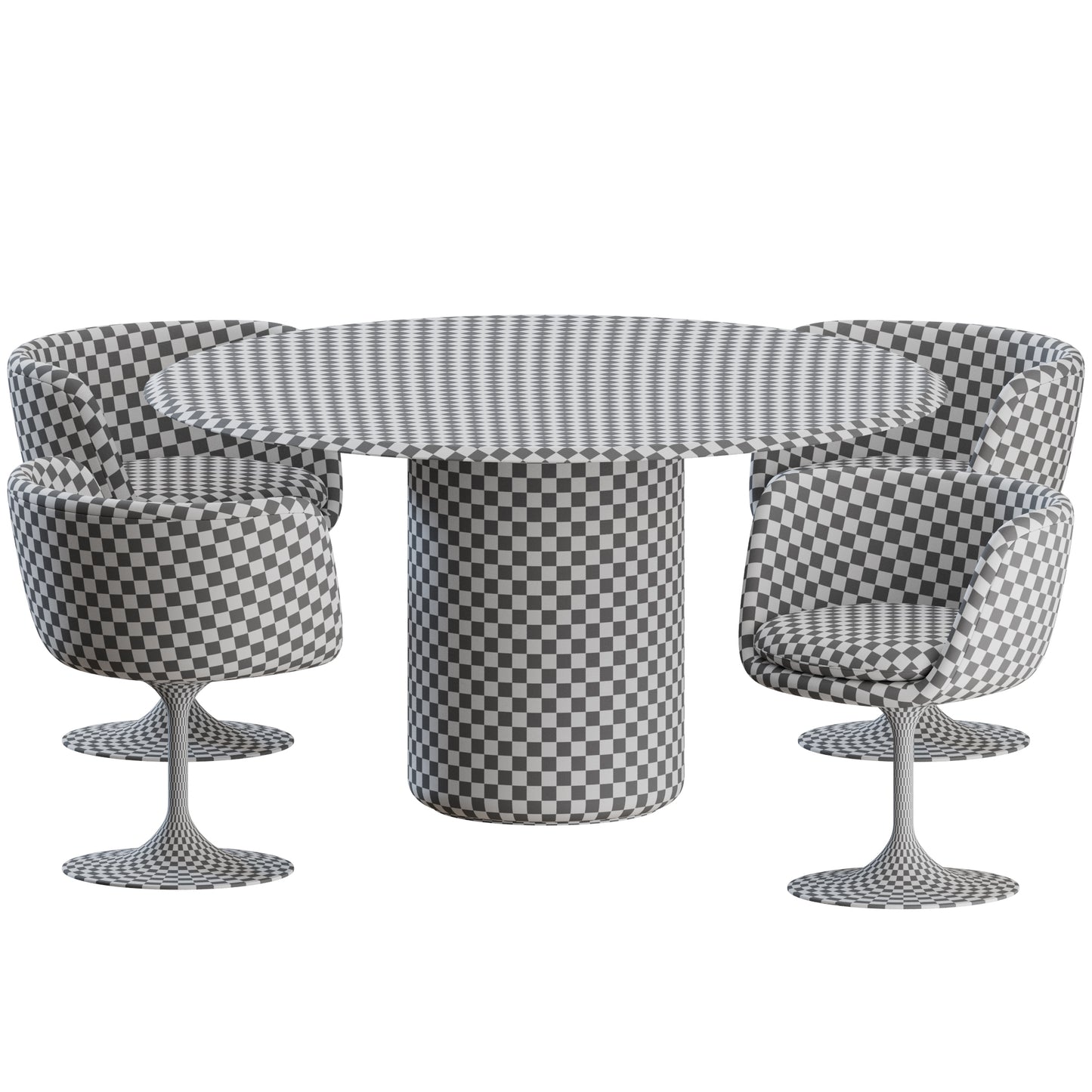 Voyage Dining Set By Natuzzi 3D Model