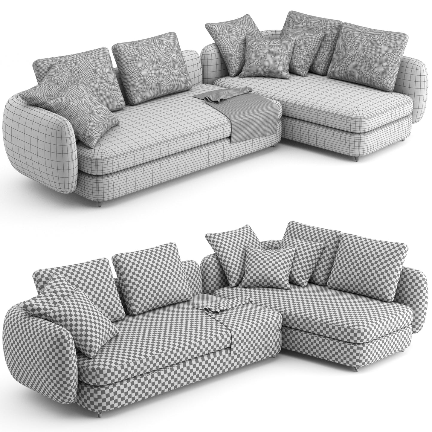 Saint Germain Sofa 04 By Poliform 3D Model