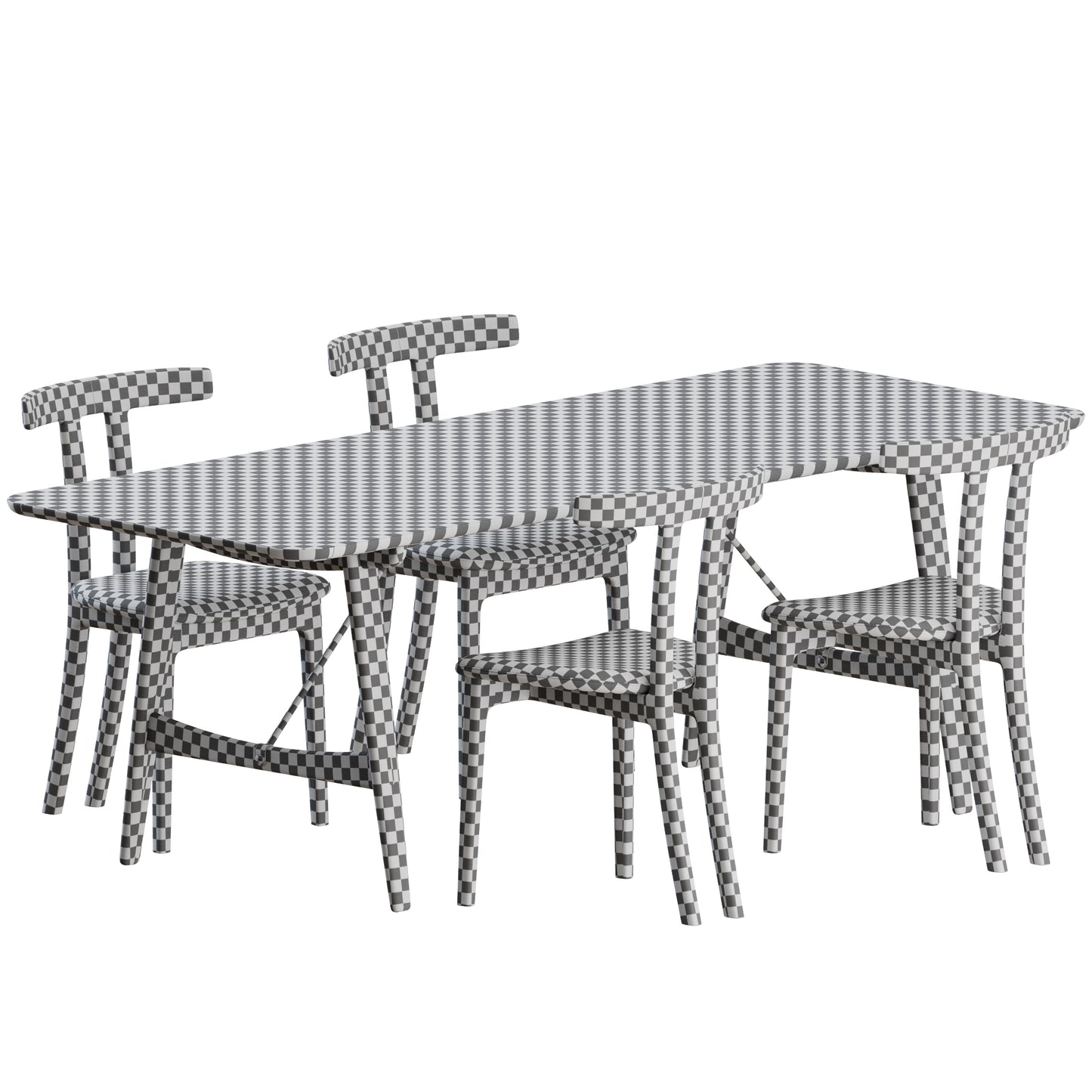 Dining Set by Carl Hansen 3D Model