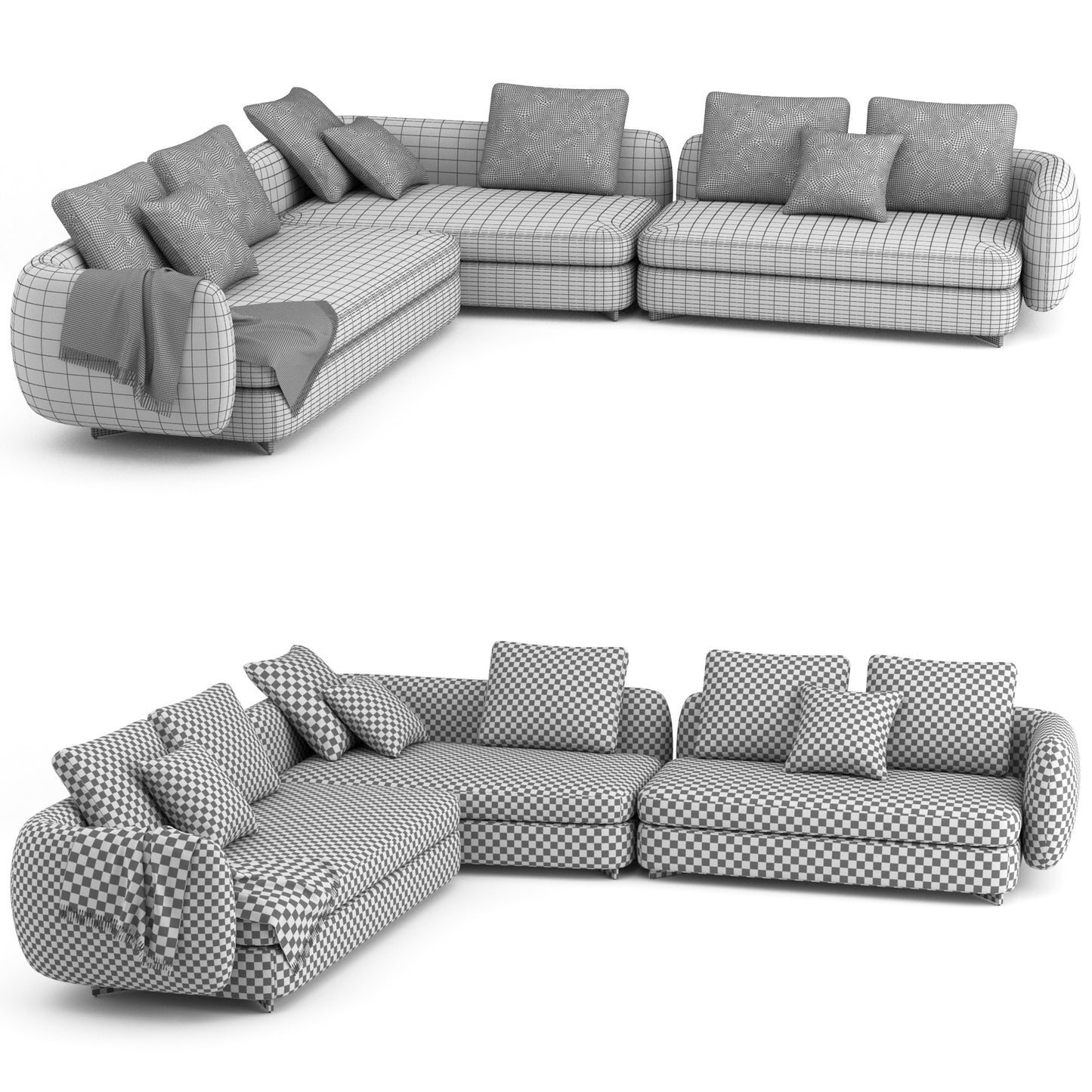 Saint Germain Sofa 02 By Poliform 3D Model