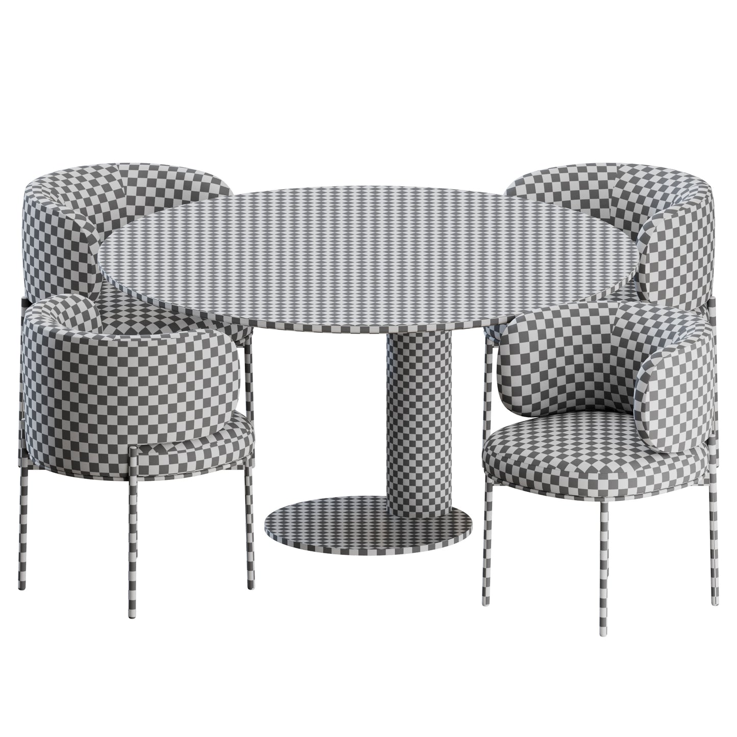 Akiko Dining Set Gallotti&Radice 3D Model