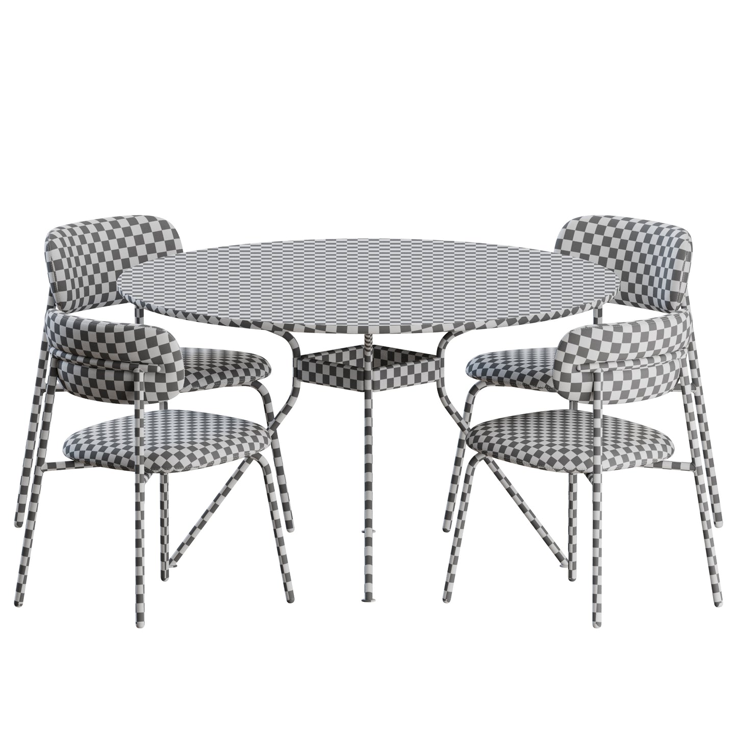 Aloa Dining Chair + Beso Table Round By Artifort 3D model on Add Model