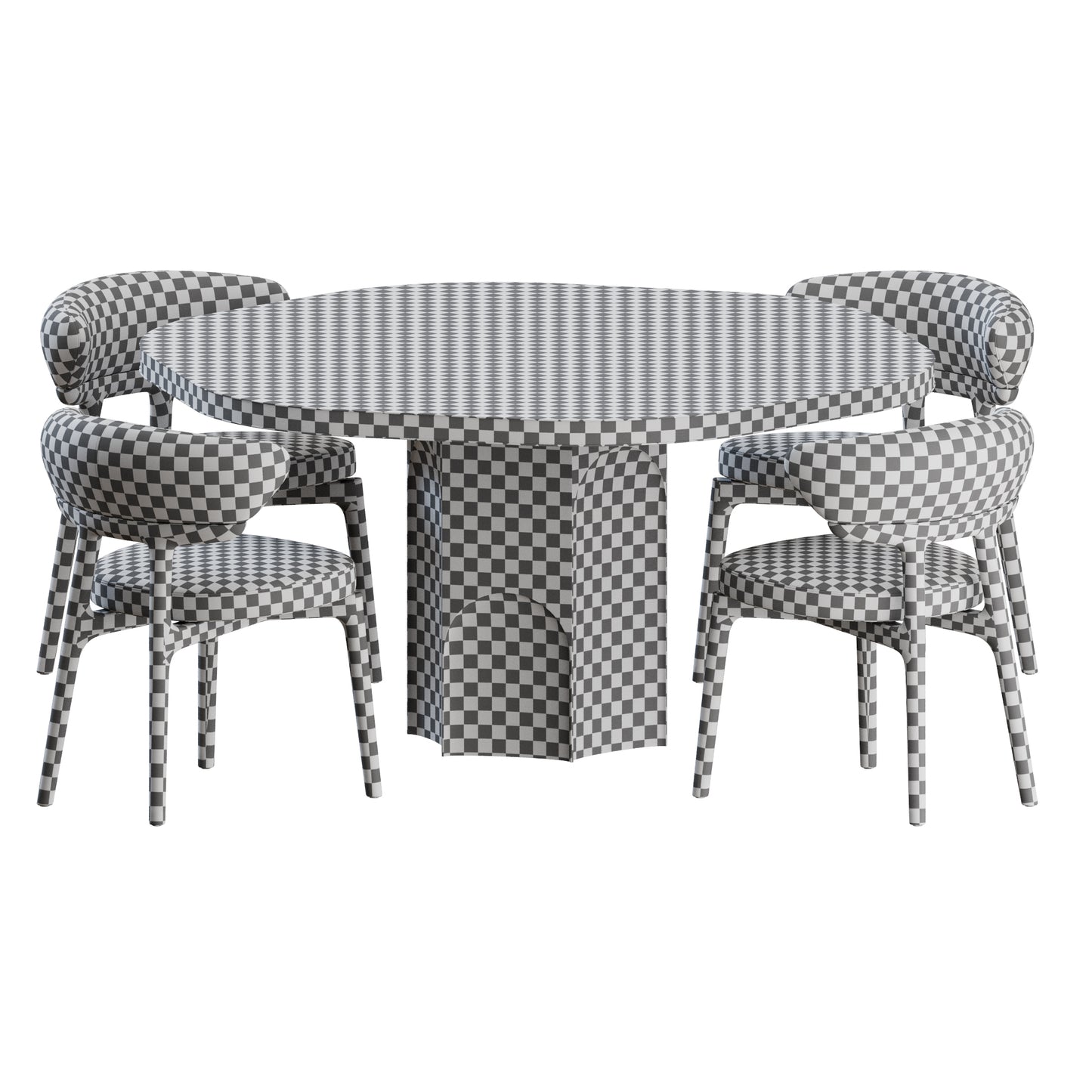 Clotilde Chair Grace Table by Baxter 3D Model