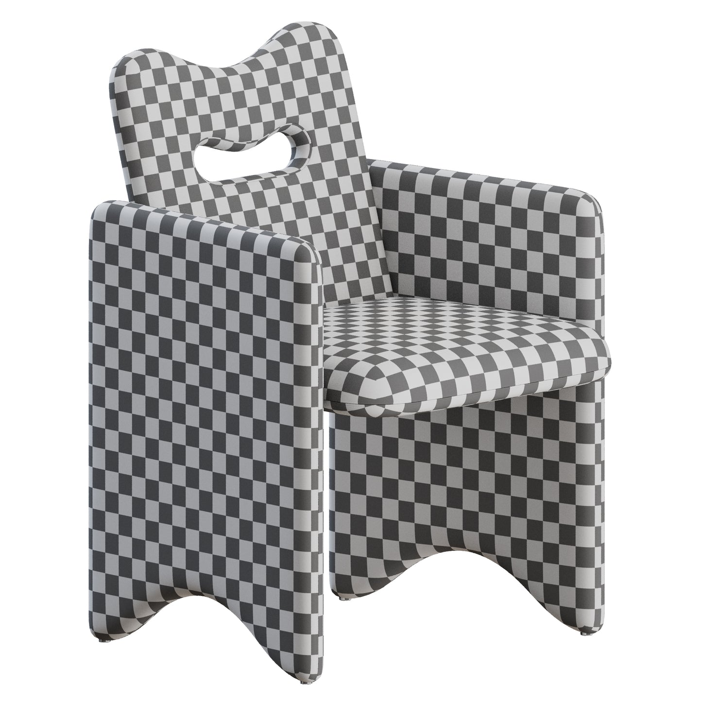 Court Dining Chair by Egg Collective 3D Model