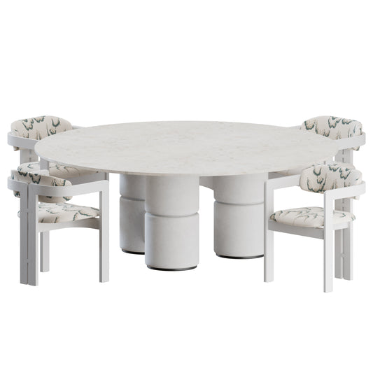 Dining Set by Gallotti Radice 3D Model