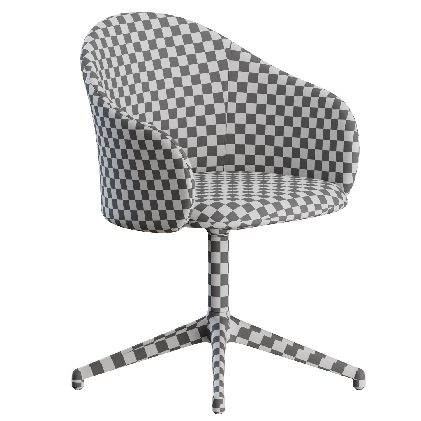 Gomo Chair Swivel 4 Legs by Fredericia 3D Model