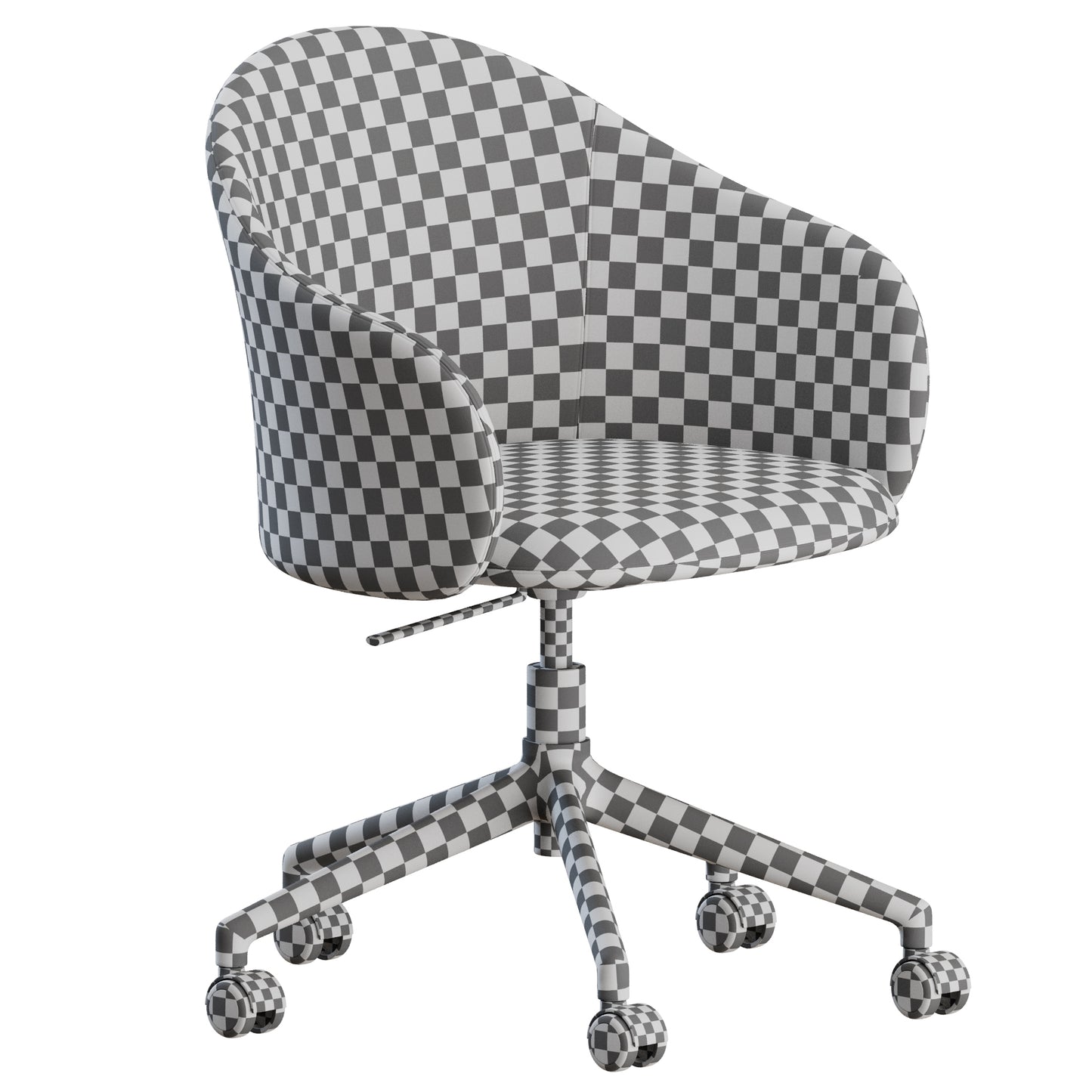 Gomo Chair Swivel 5 Legs by Fredericia 3D Model