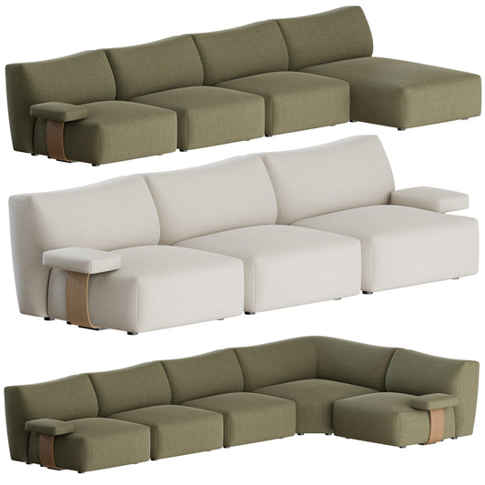 Goom Modular Sofa by MDF Italia 3D Model