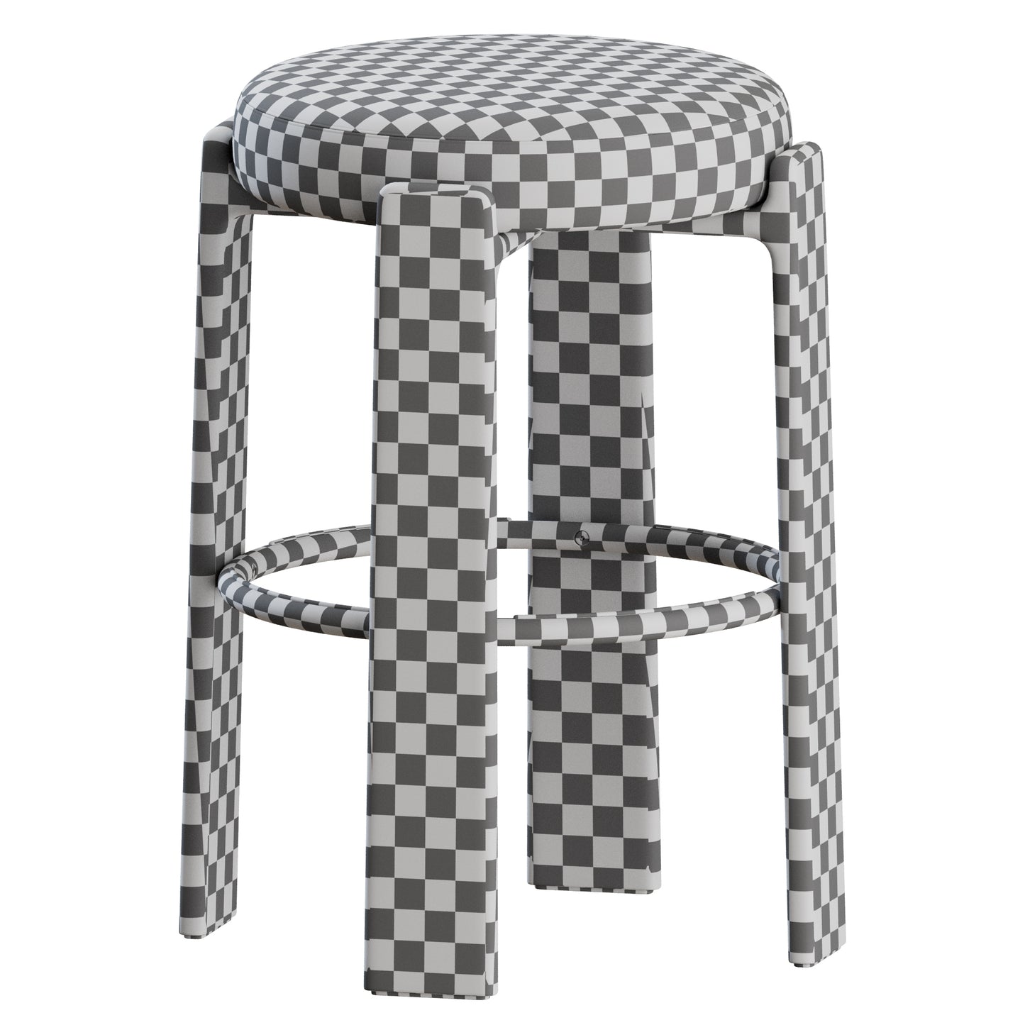 Granite Stool by Kave Home 3D Model