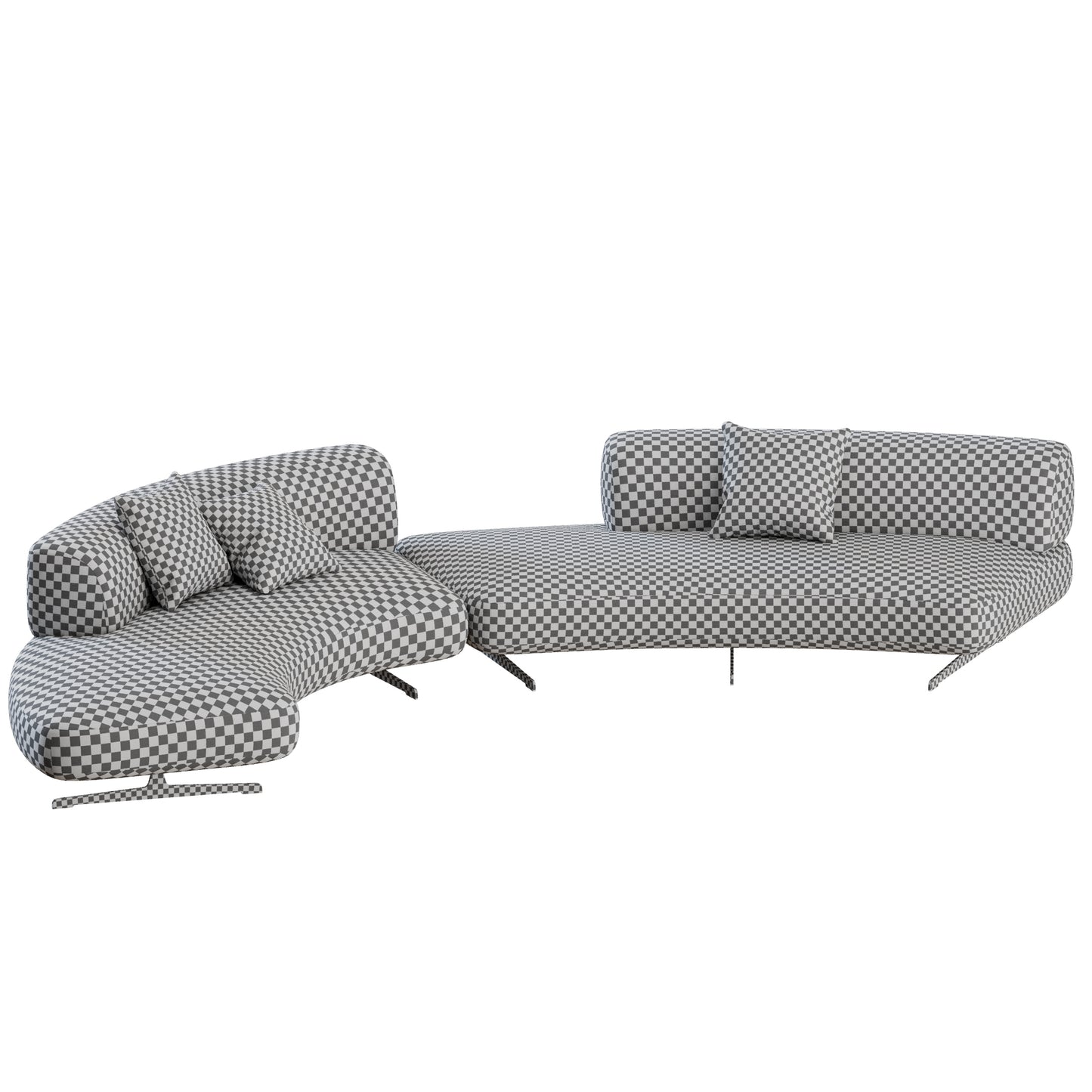 Grant Curved Sofa 02 by Bonaldo 3D Model
