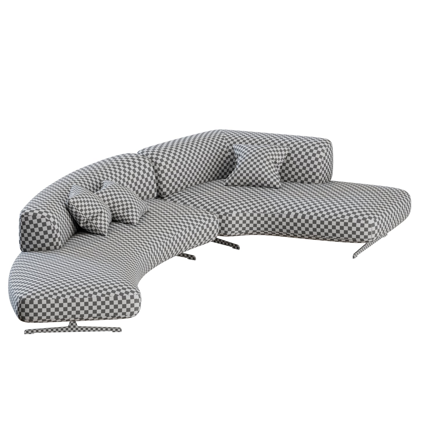 Grant Curved Sofa 03 by Bonaldo 3D Model