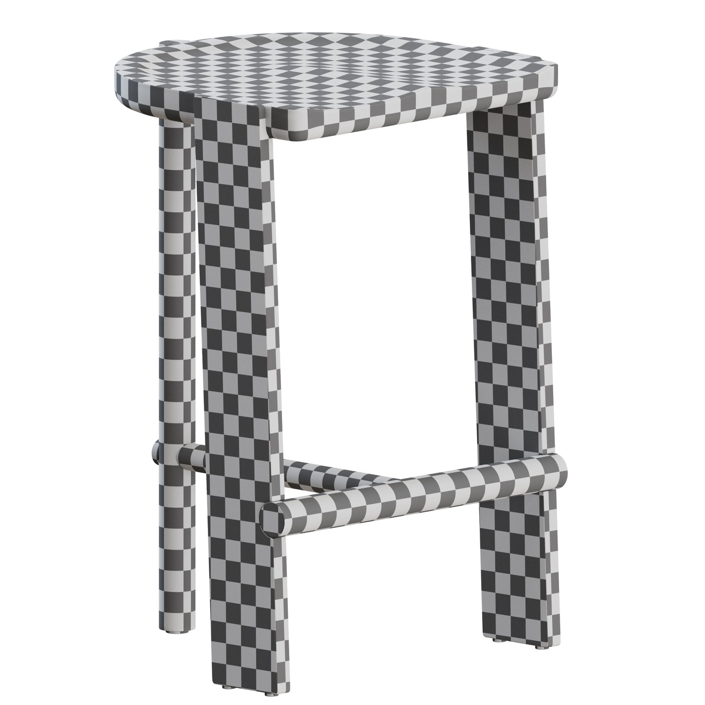 Hinterland Bar Stool by Daniel Boddam 3D Model
