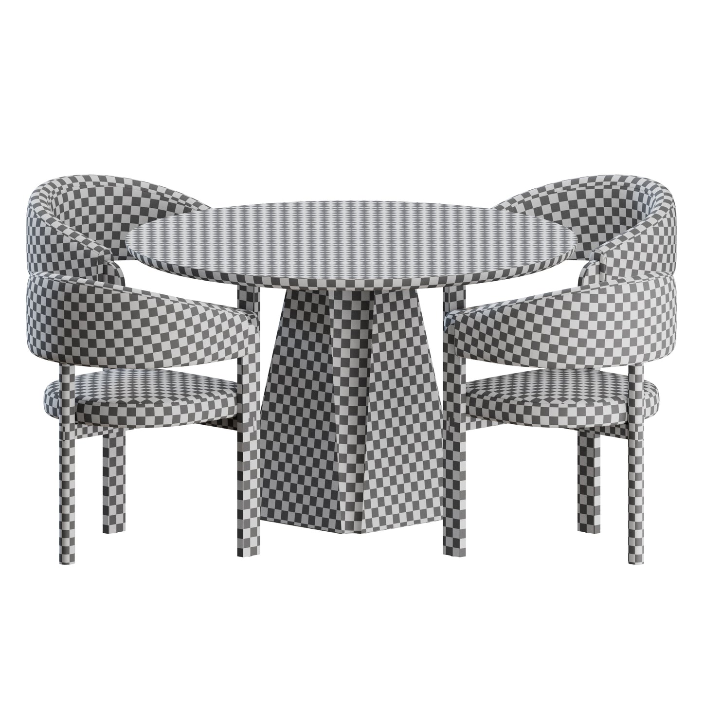 Hinterland Chair Prism Table by Daniel Boddam 3D Model