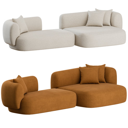 Hug Chaise Sofa by Collector Group 3D Model