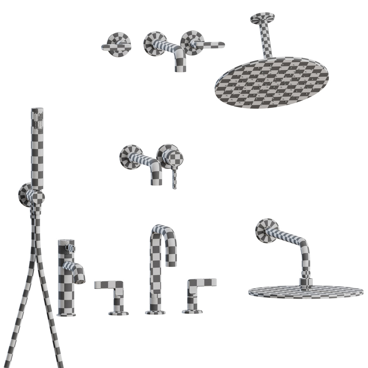 Inciso Bath Set by Gessi 3D Model