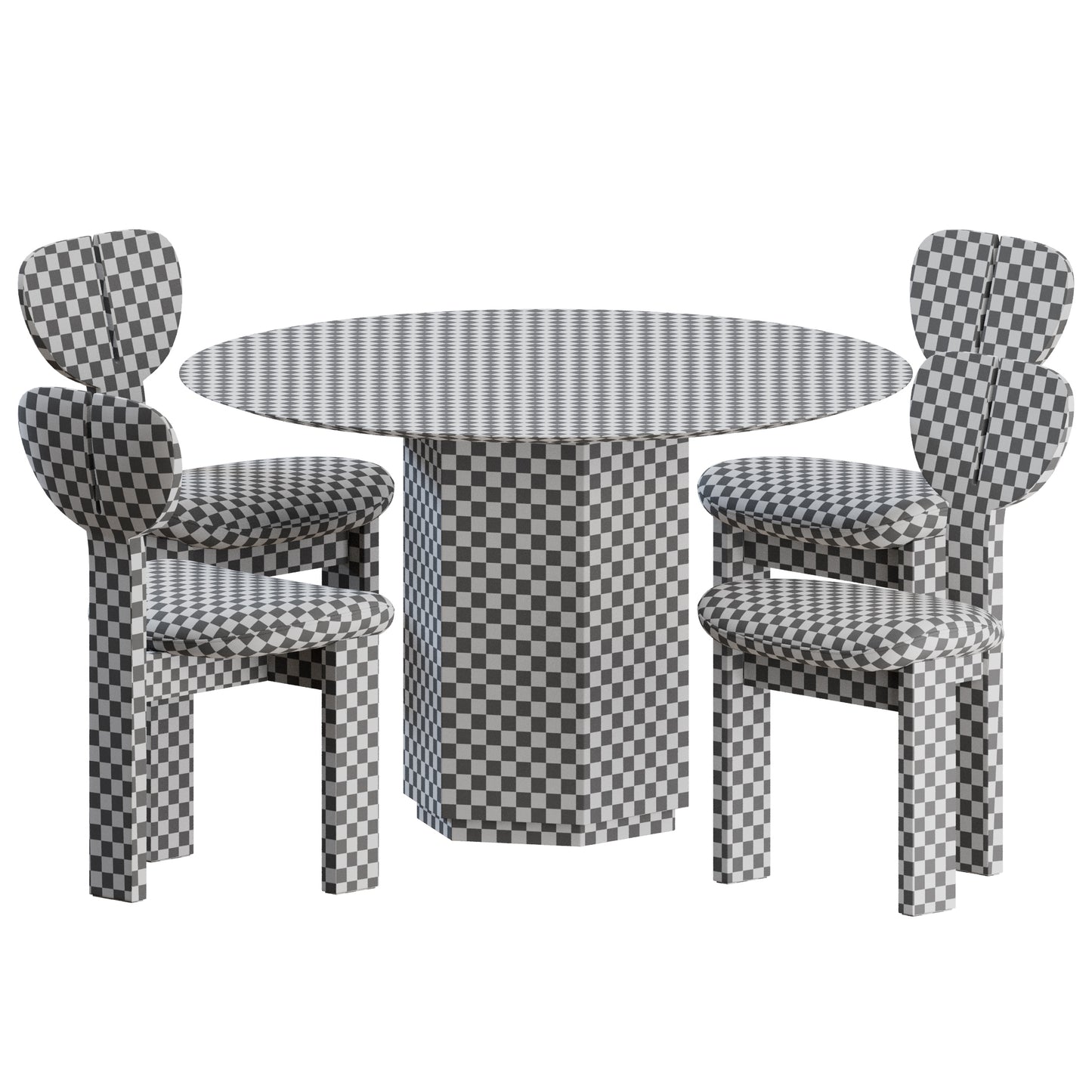 Jill Dining Set by Hessentia 3D Model