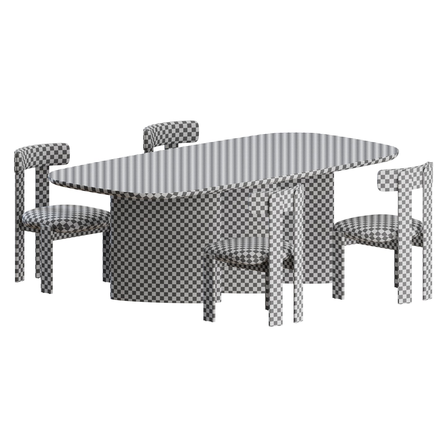 Pi Chair Louver Table by Bonaldo 3D Model