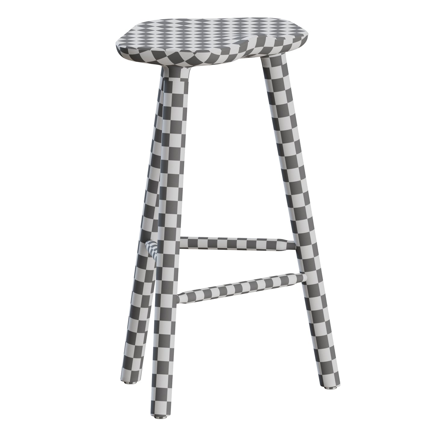 Tam Counter Stool 3 Legs by Peca Estudio 3D Model