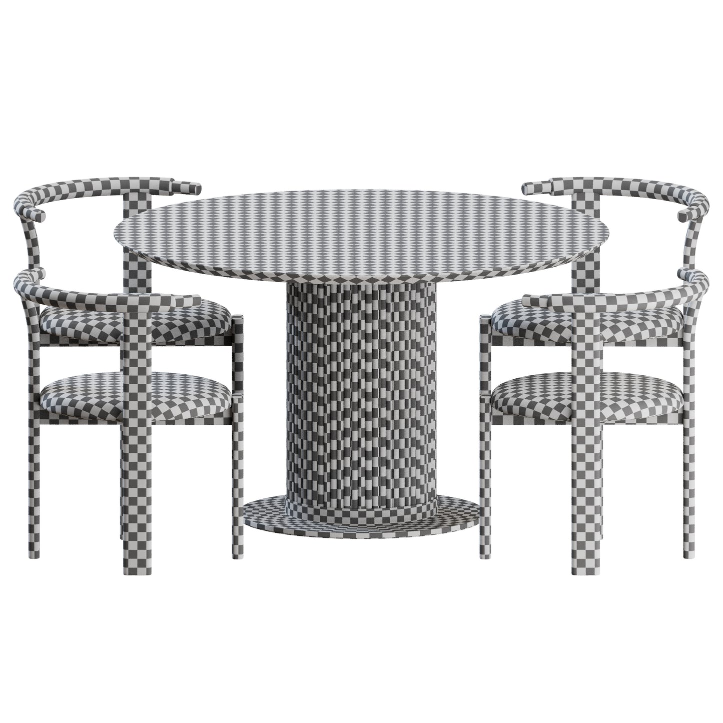 Zita Chair Murcell Table by Soho Home 3D Model