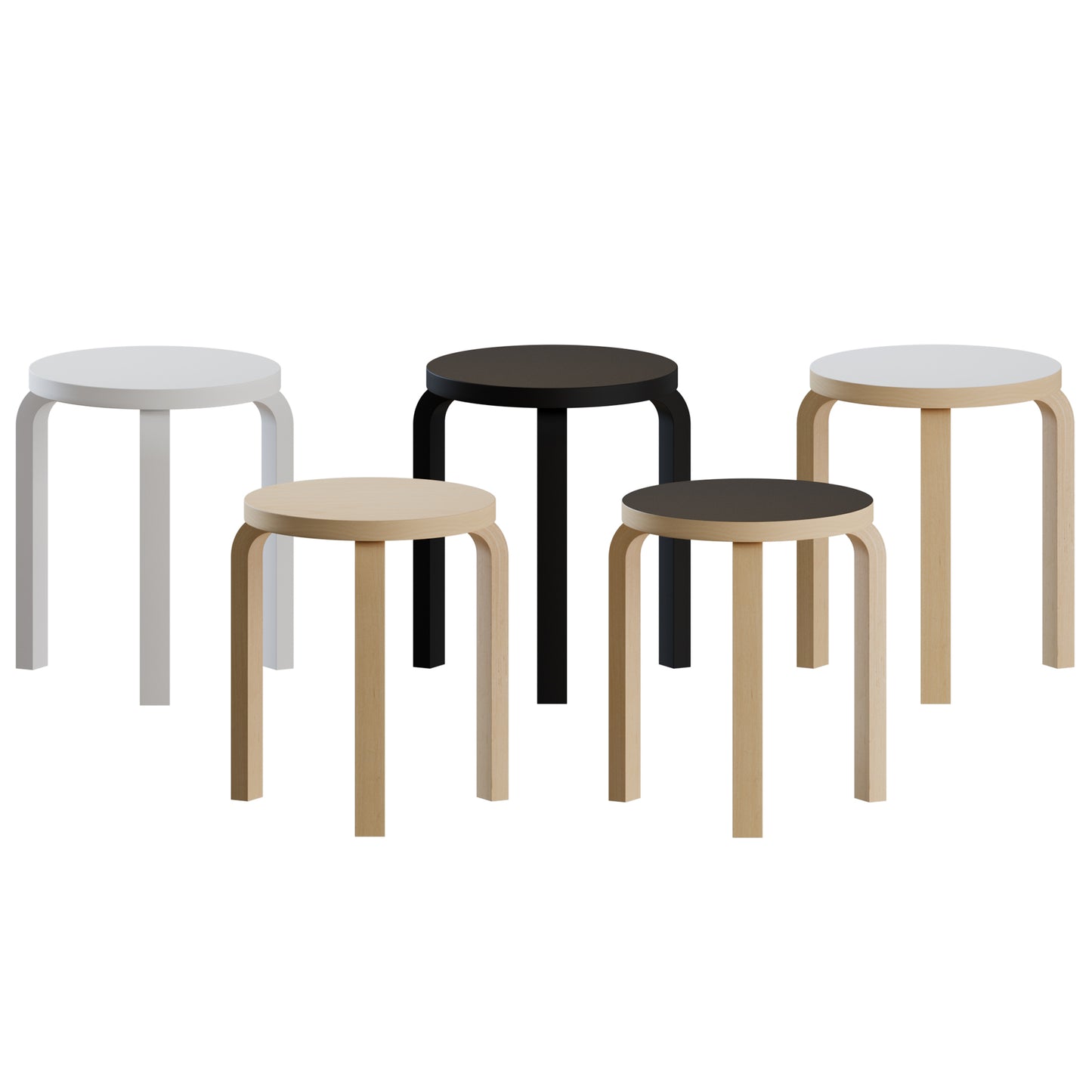 Stool 60 By Artek 3D Model