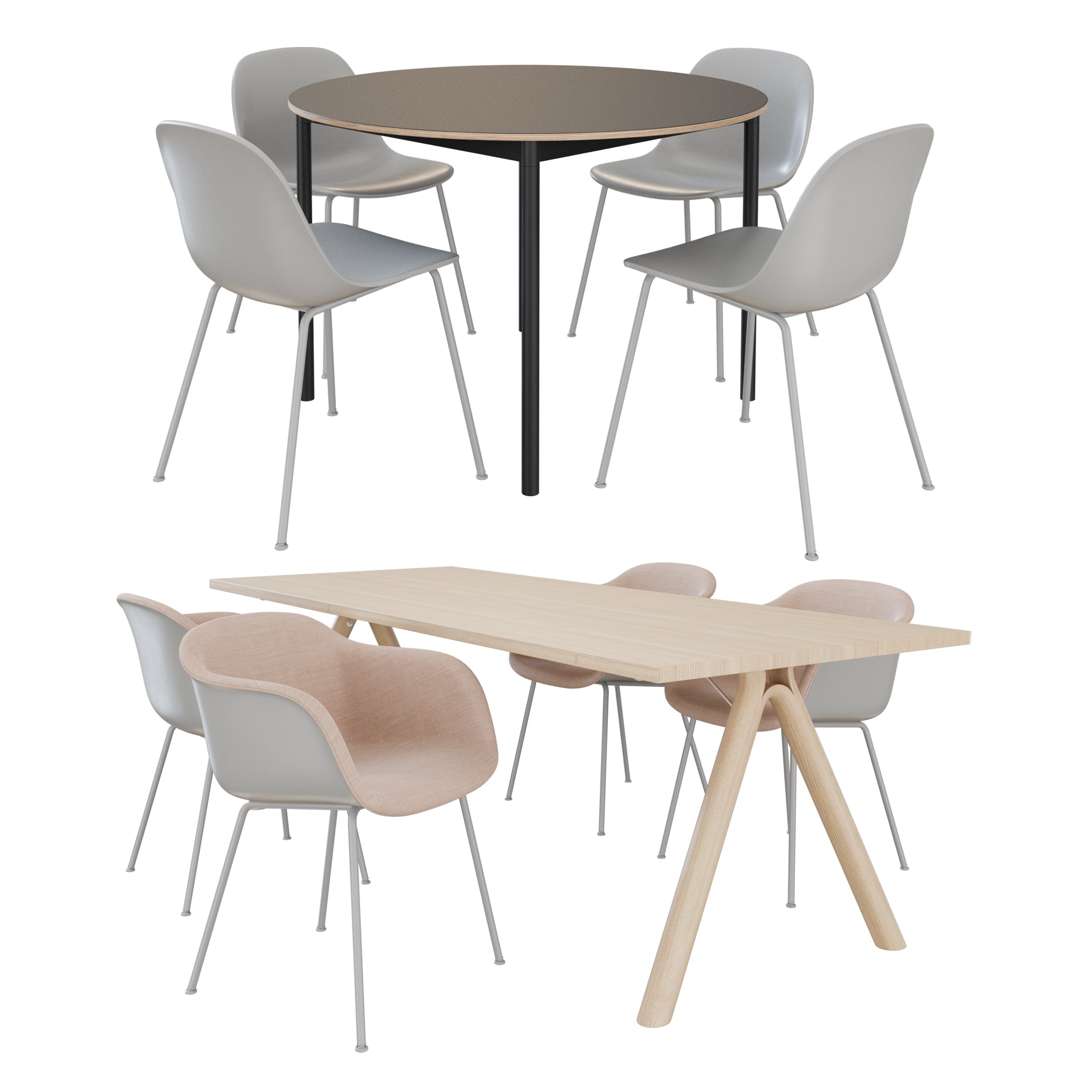 Muuto Dining Set 3D Model – Add Model