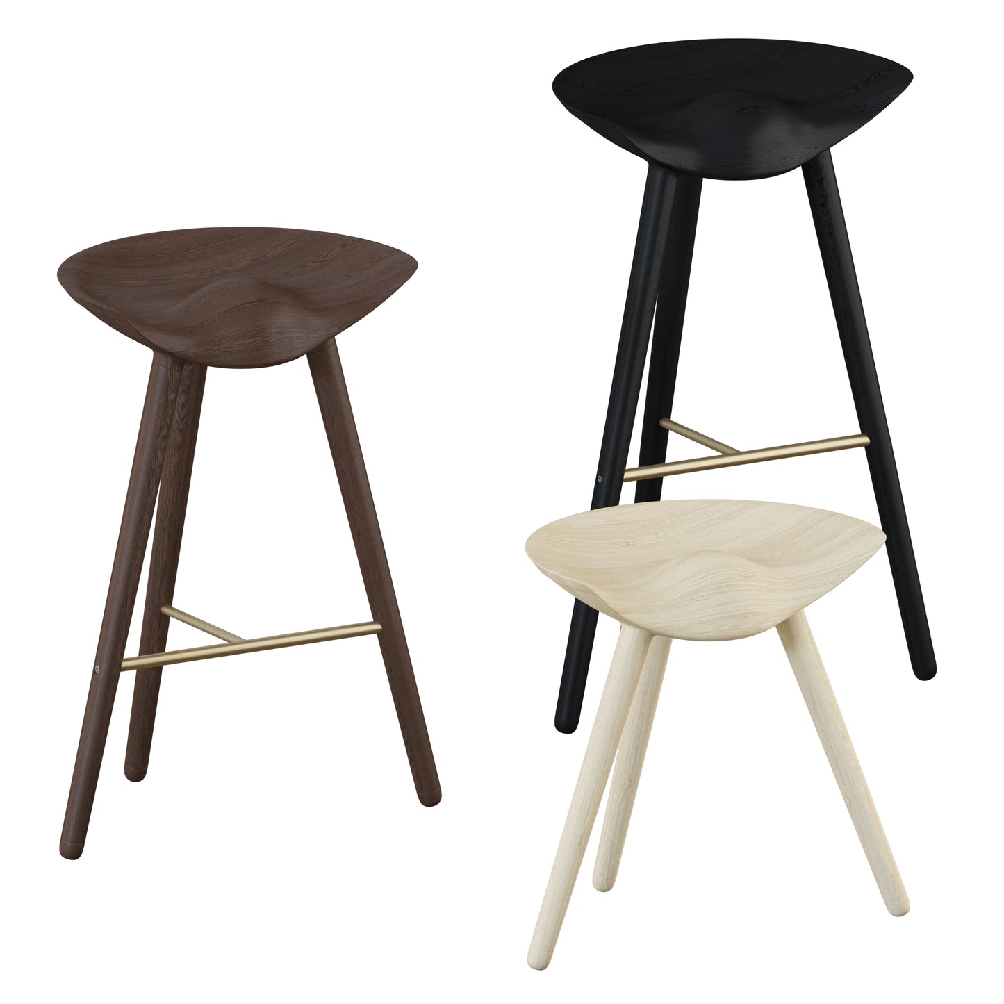 ML42 Stool - Bar Stool - Counter Stool By Lassen 3D Model