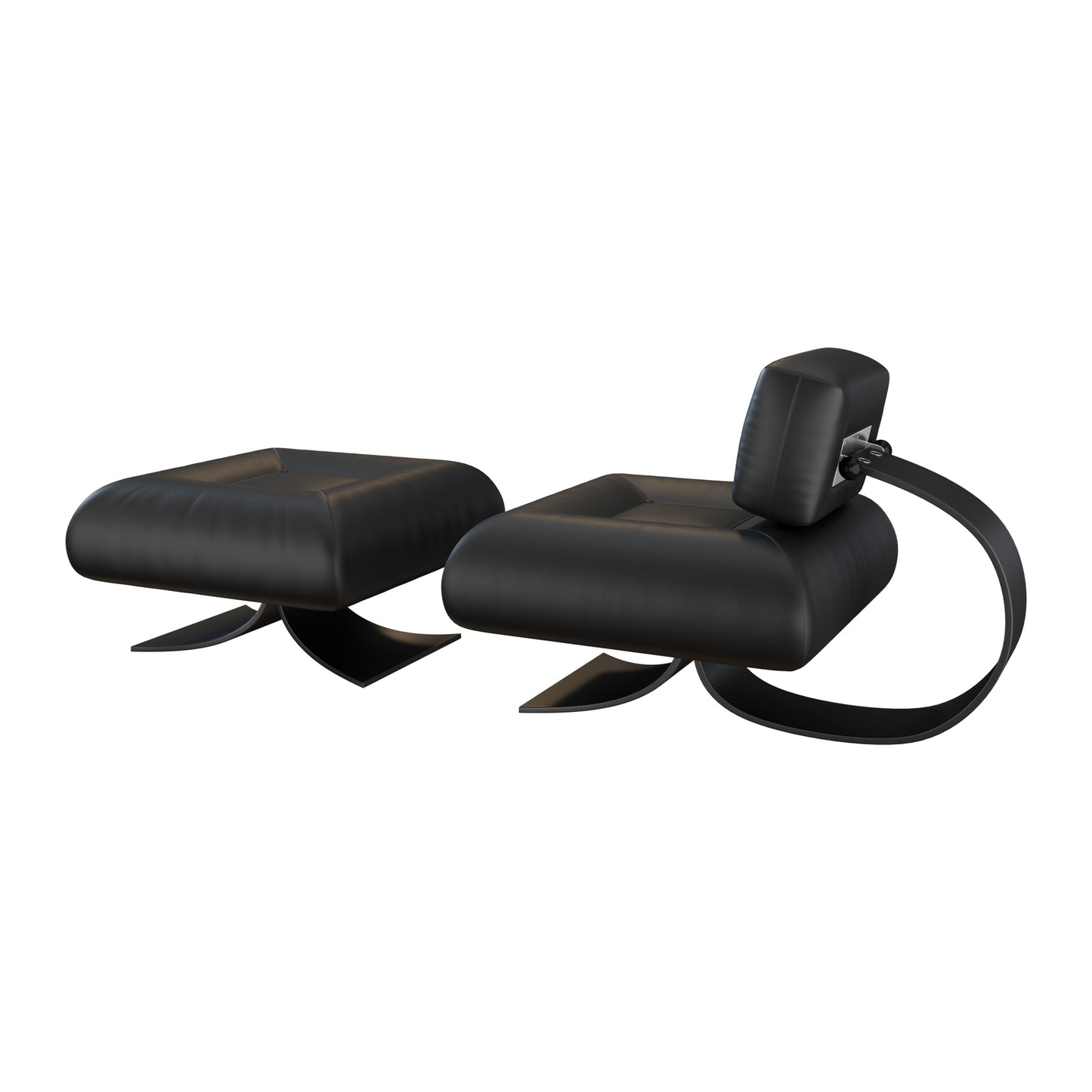 Alta Lounge Chair & Ottoman By Oscar Niemeyer 3D Model