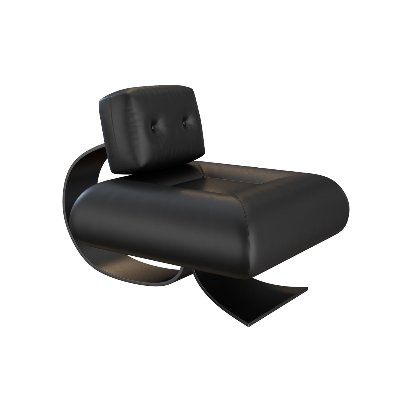 Alta Lounge Chair & Ottoman By Oscar Niemeyer 3D Model