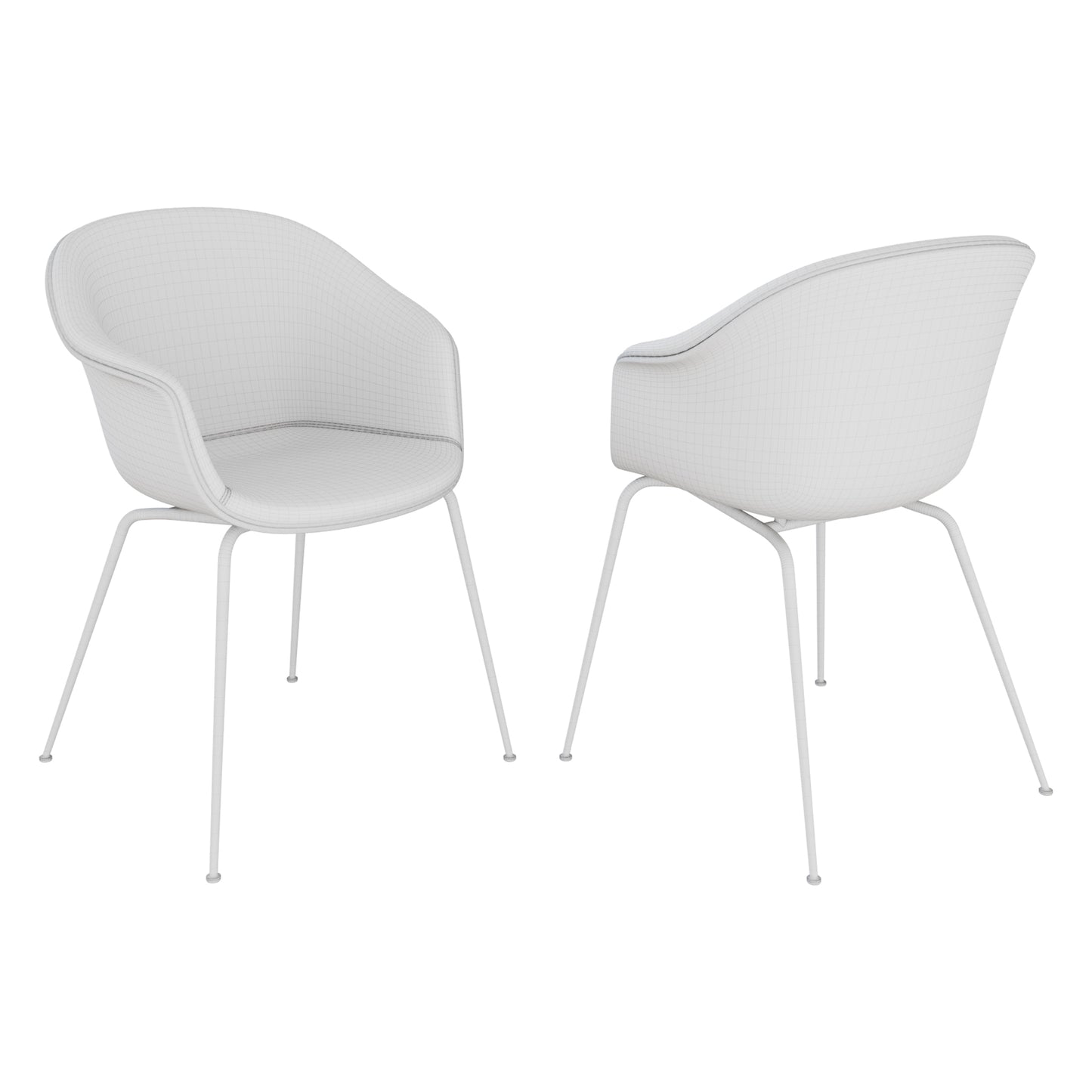 Bat Dining Chair By Gubi 3D Model