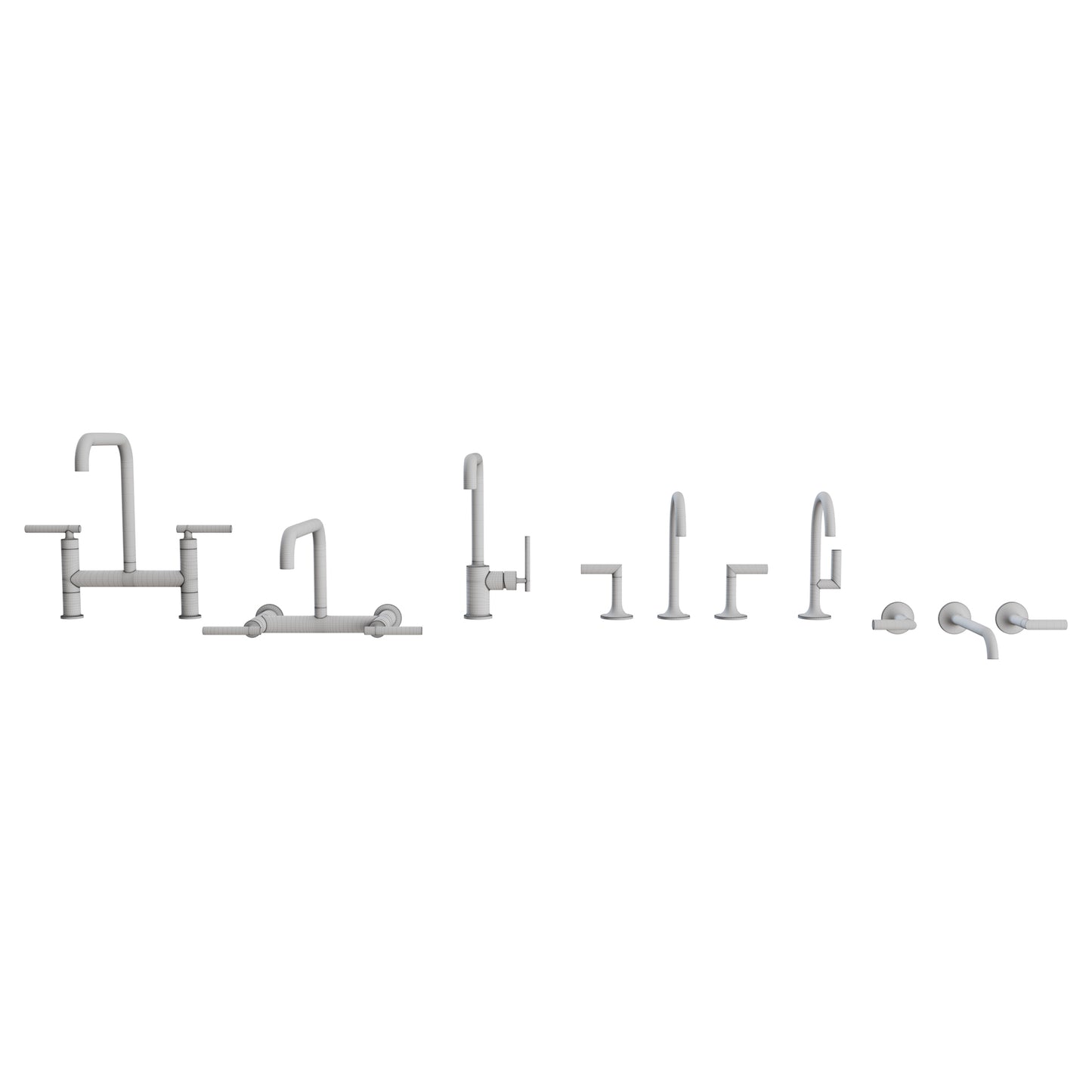 Black Faucets Collection By Kohler / Brizo 3D Model