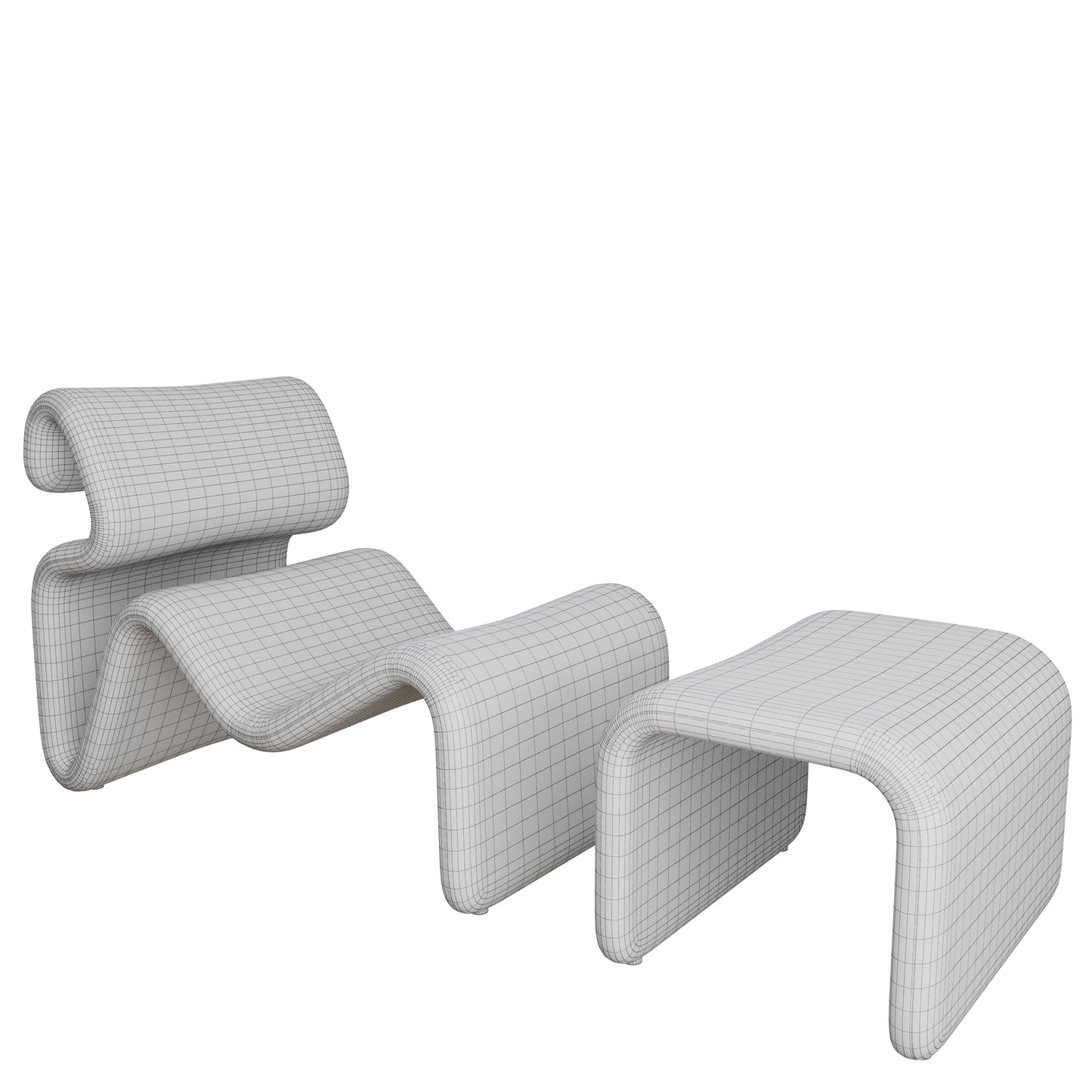 Etcetera Lounge Chair By Jan Ekselius 3D Model
