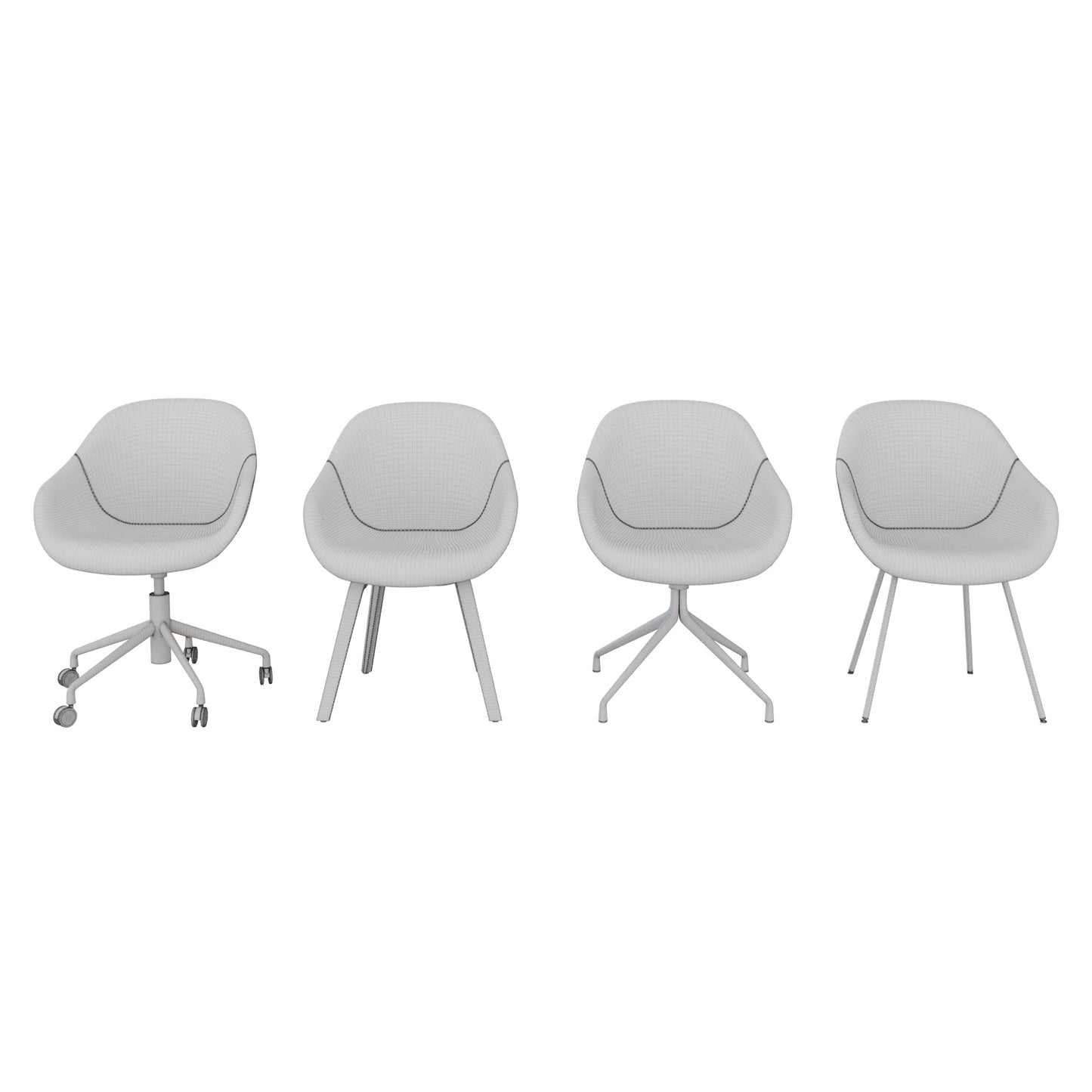About A Chair AAC Collection By HAY 3D Model