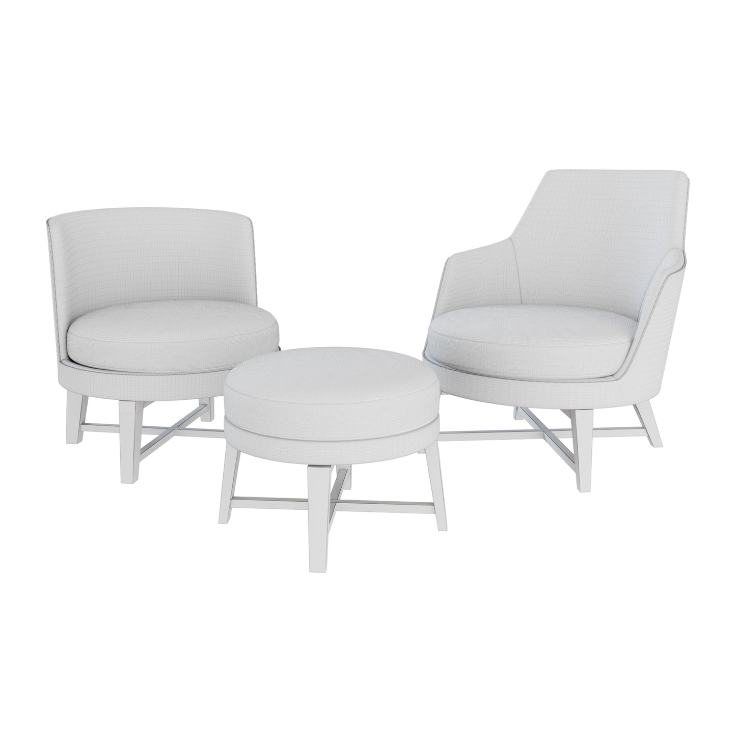 Feel Good Armchair / Guscio Armchair+Ottoman By Flexform 3D Model