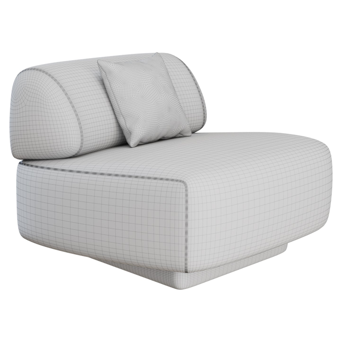 Gogan Armchair By Moroso 3D Model