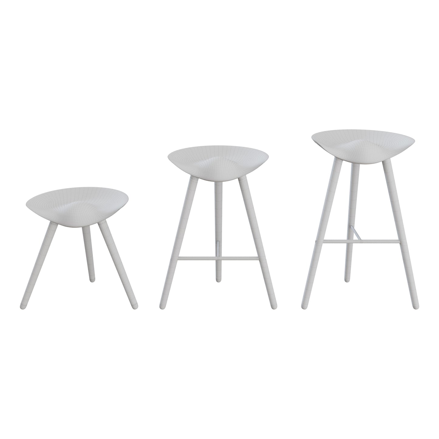 ML42 Stool - Bar Stool - Counter Stool By Lassen 3D Model