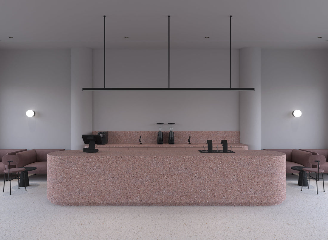 Slope Cafe – Minimalist Interiors with Contemporary Aesthetics