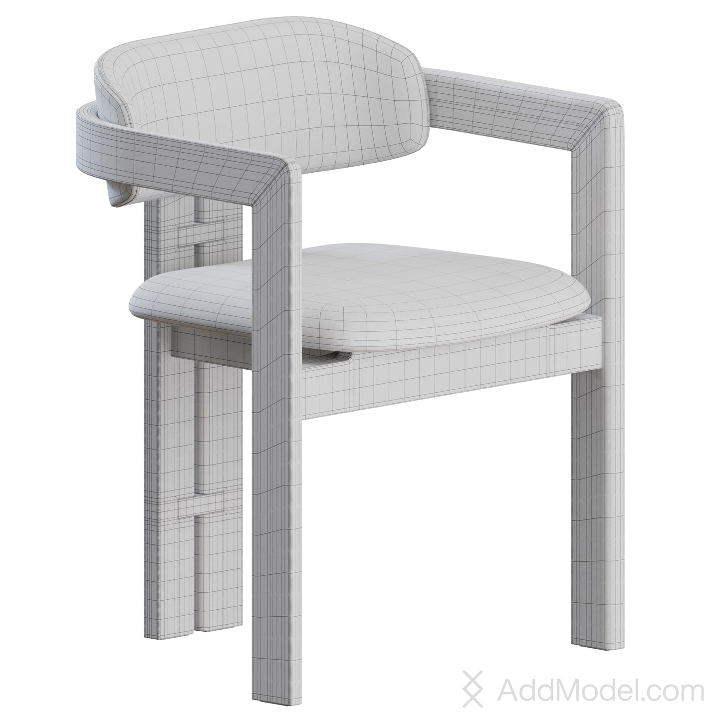 0414 Dining Chair 3D model by Gallotti & Radice on Add Model
