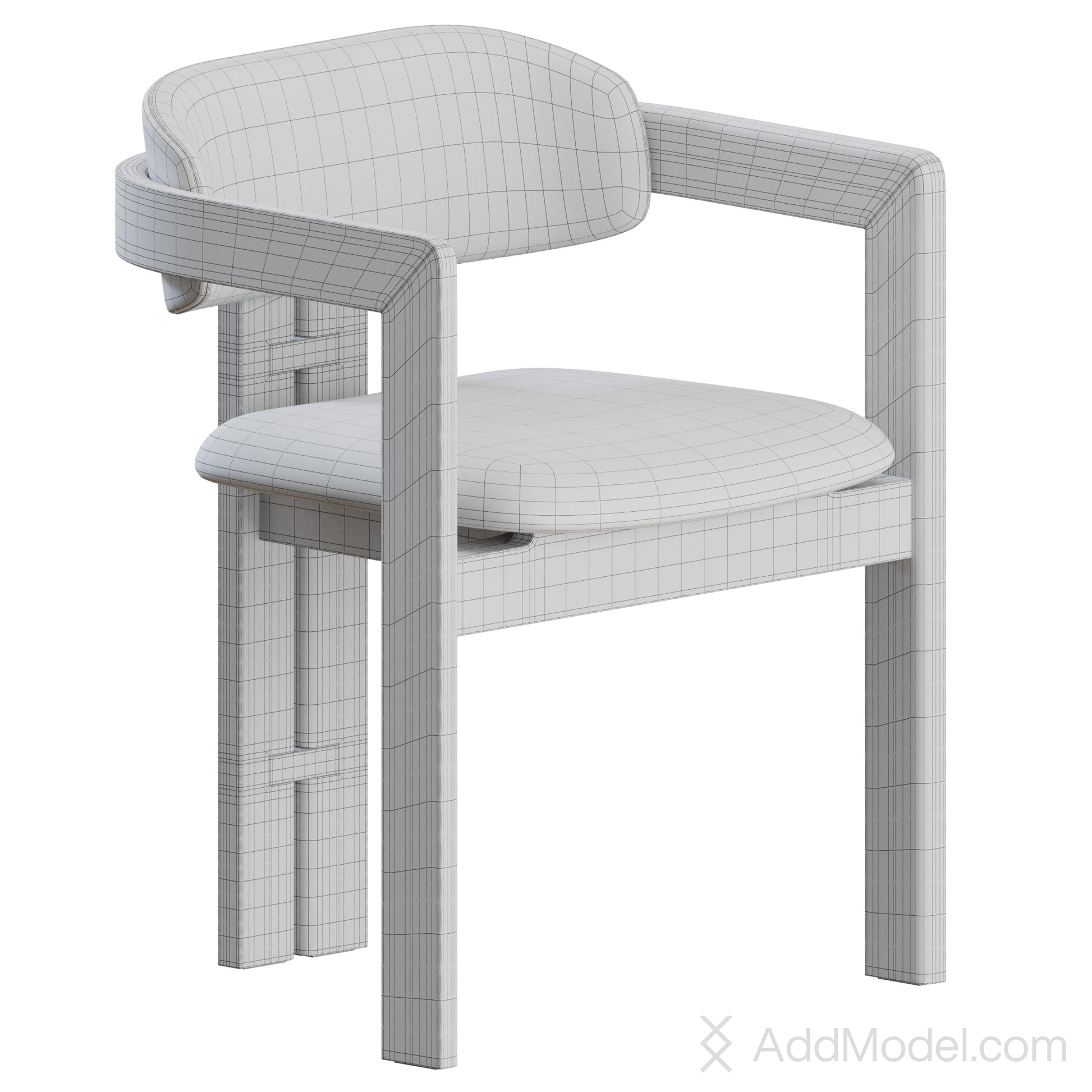 0414 Dining Chair 3D model by Gallotti & Radice on Add Model
