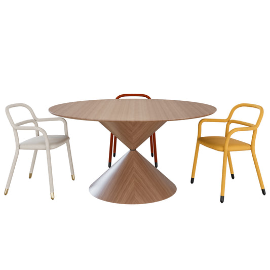 Pippi P Chair + Clessidra Table By Midj 3D Model