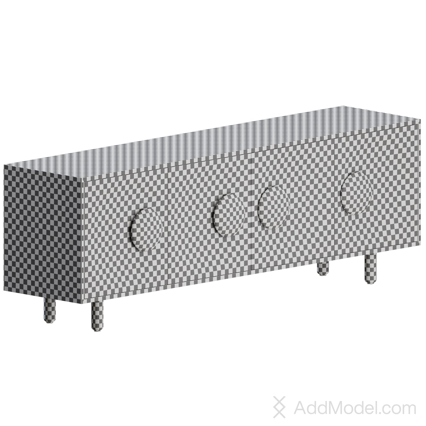 Bardot 4 Ante Sideboard By Morica Design 3D Model